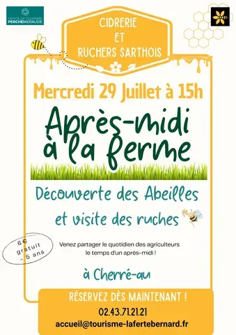 Après midi à la ferme : découverte des abeilles et visite des ruches