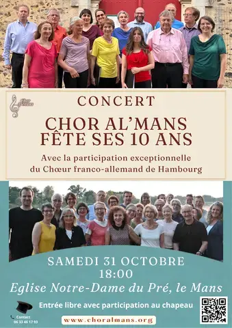 ChorAl'Mans fête ses 10 ans avec ses amis de Hambourg