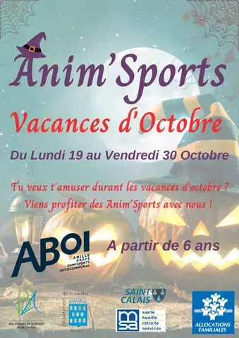 Anim'Sports de l'ABOI - vacances d'octobre