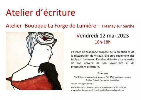 ATELIER D'ÉCRITURE À LA FORGE DE LUMIÈRE