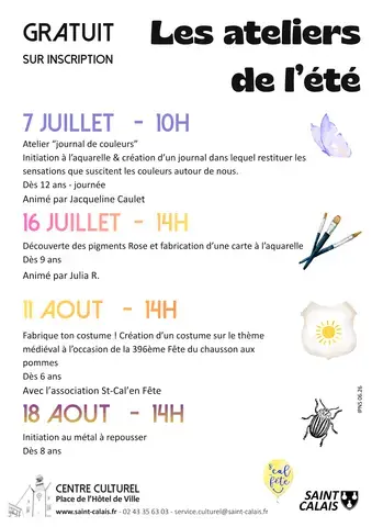 Initiation au métal à repousser – Les ateliers de l’été