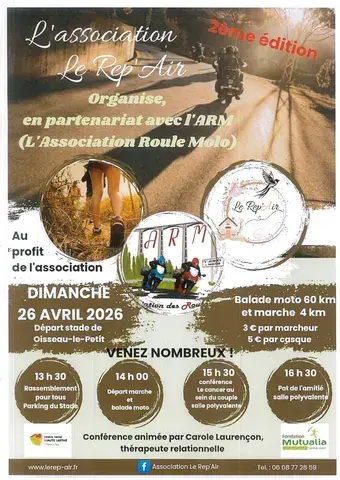 Balade moto et balade pédestre