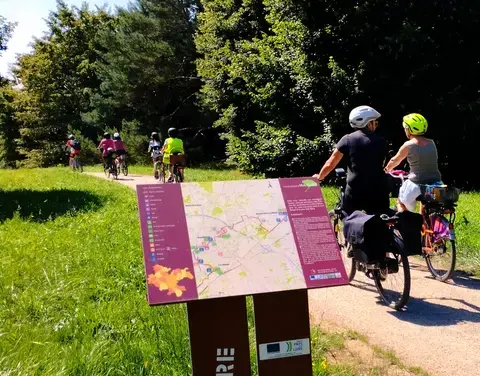 Sur le Boulevard Nature à vélo avec Cyclamaine, partie Sud