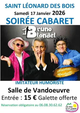 Soirée cabaret avec Bruno Blondel