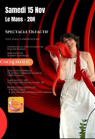 spectacle olfactif CocQuiKolis écrit et joué par Pauline Dumail