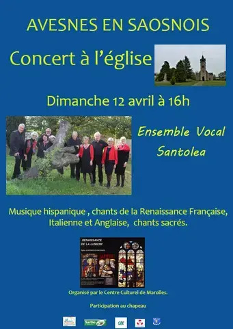 Concert à l'église avec l'ensemble vocal Santolea