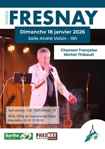 Spectacle chanson française de Michel Thibault