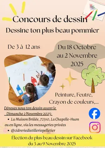 Concours de dessin : dessine ton plus beau pommier