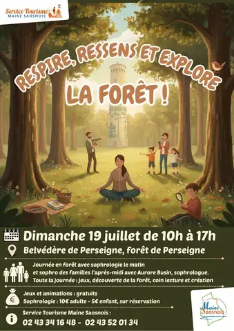 "Respire, ressens et explore la forêt"