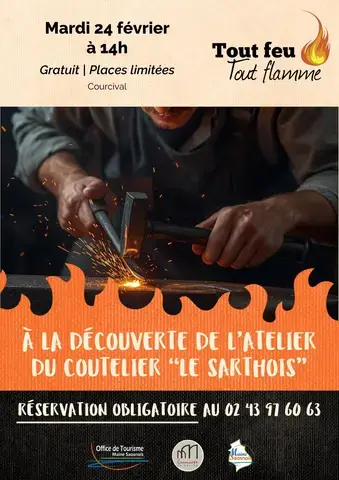 Tout Feu Tout Flamme 2026 - Visite de l'atelier de coutellerie "Le Sarthois" de Didier Bergeot