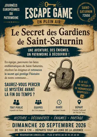 Escape Game - Journées du Patrimoine Saint-Saturnin