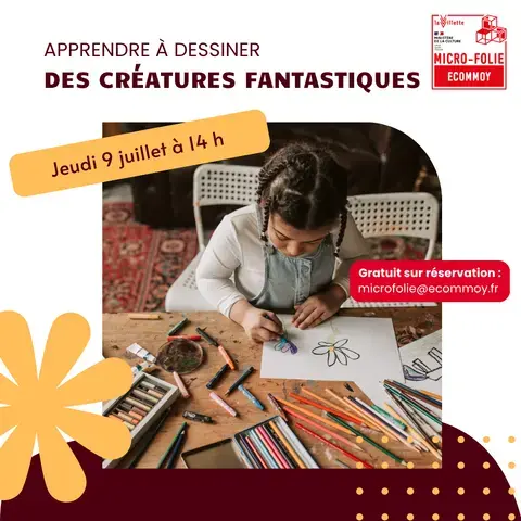 Atelier Apprendre à dessiner des créatures fantastiques