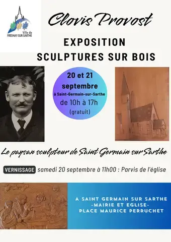 Exposition "Clovis Provost, le paysan sculpteur de Saint-Germain-sur-Sarthe"