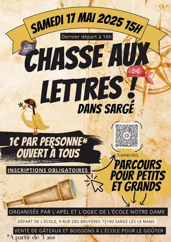 CHASSE AUX LETTRES dans Sargé