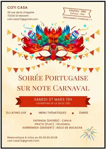 Soirée Portugaise - Carnaval