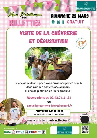 Visite de la Chèvrerie des Huppes