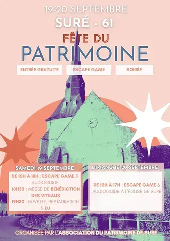 Journées Européennes du Patrimoine 2026 - Animations à Suré