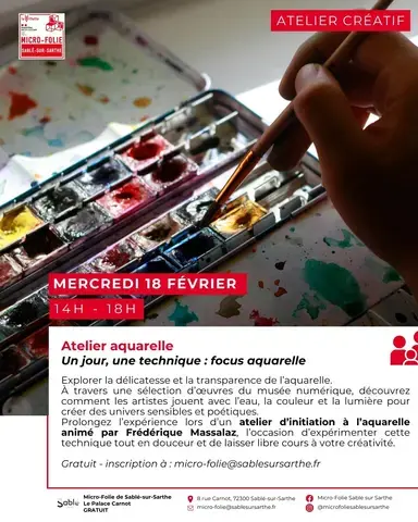 Un jour, une technique : atelier aquarelle