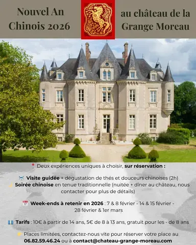 Nouvel An Chinois 2026 au Château de la Grange Moreau