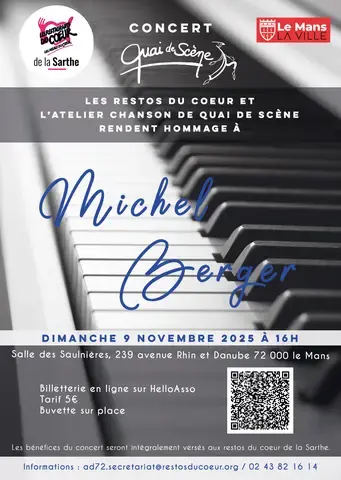 "Hommage à Michel Berger". Concert caritatif