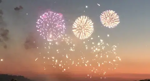 feu d'artifice soirée dansante comice de Neuville sur Sarthe