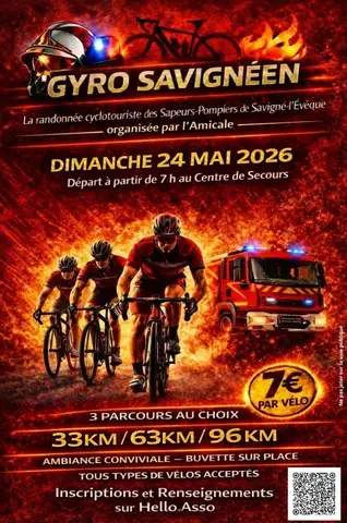 Randonnée cyclotouriste GYRO SAVIGNÉEN