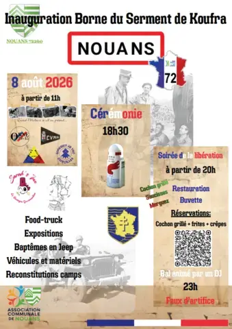 Inauguration de la Borne du Serment de Koufra