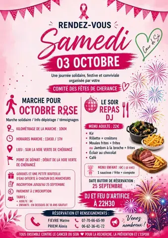 Marche solidaire de 10 kilomètres pour Octobre Rose
