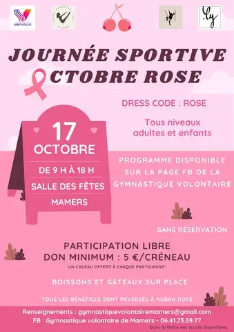 Journée sportive Octobre Rose