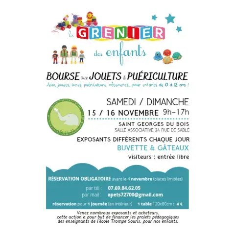 Le grenier des enfants : bourse aux jouets et puériculture