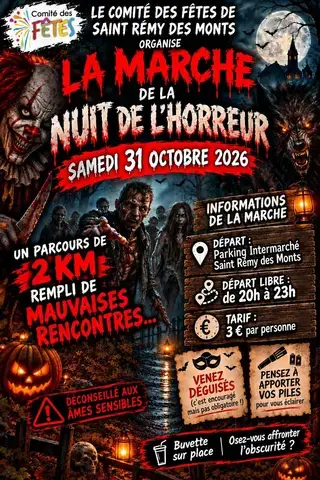 La marche de la nuit de l'horreur