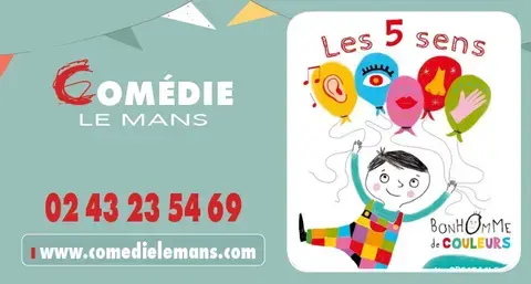 Les 5 sens de bonhomme de couleurs