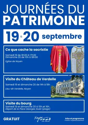 Journées Européennes du Patrimoine - Noyen-sur-Sarthe
