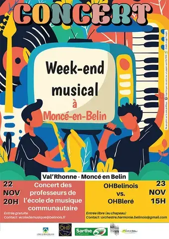 Concert : Week-end musical à Moncé-en-Belin