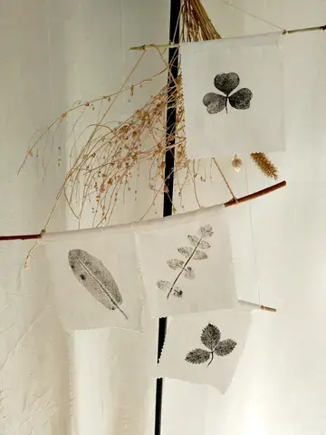 Atelier "empreintes de plantes"