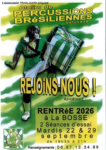 Atelier de Percussions brésiliennes - Séance d'essai
