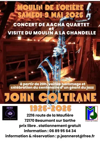 REPORTÉ - Soirée hommage à John Coltrane - concert et visite à la bougie