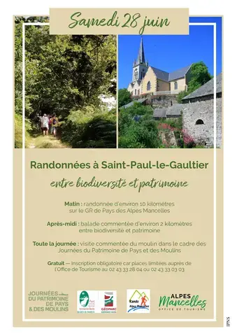 Randonnées à Saint-Paul-le-Gaultier : entre biodiversité et patrimoine