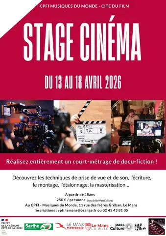 Stage de réalisation cinématographique