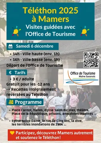 Téléthon 2025 - Visites guidées de Mamers