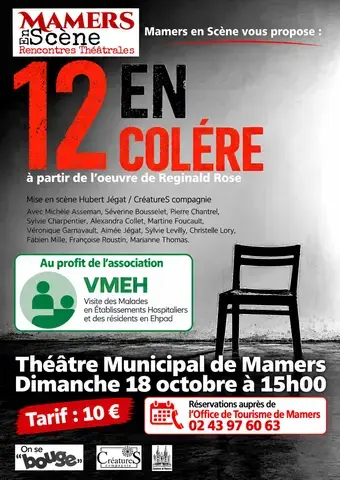 Théâtre "12 en colère" par la troupe On se bouge