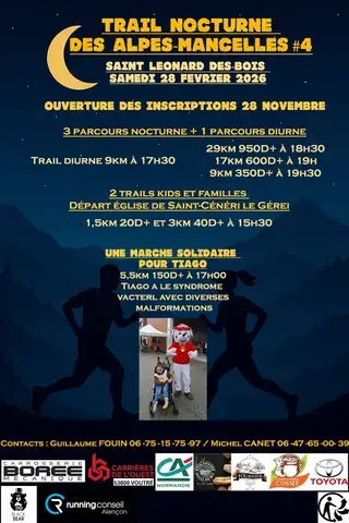 Trail nocturne des Alpes Mancelles