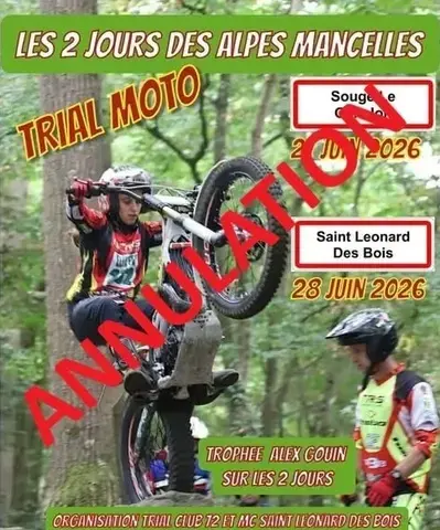 ANNULÉ - Trial moto : les 2 jours des Alpes Mancelles