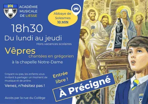 VÊPRES CHANTÉES PAR LES ENFANTS - ACADÉMIE MUSICALE DE LIESSE