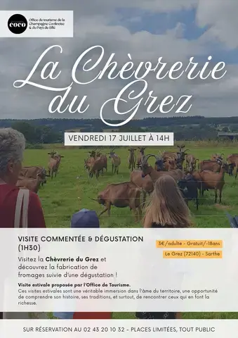 Visite de la Chèvrerie du Grez