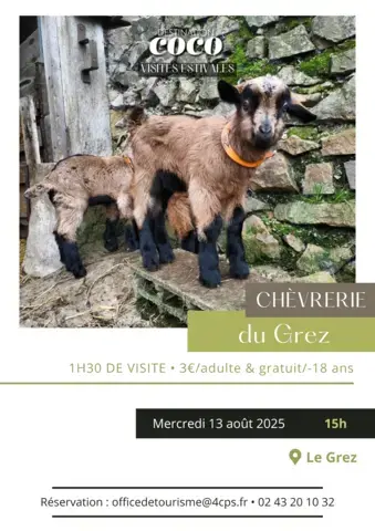 Visite de la Chèvrerie du Grez