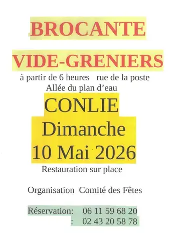 Brocante du Comité des Fêtes de Conlie