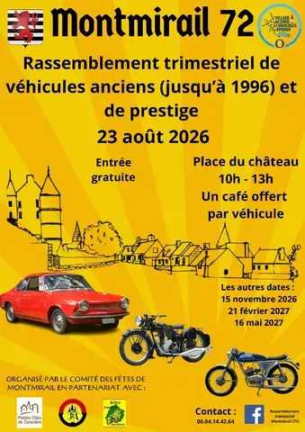 Rassemblement de voitures anciennes et de prestige