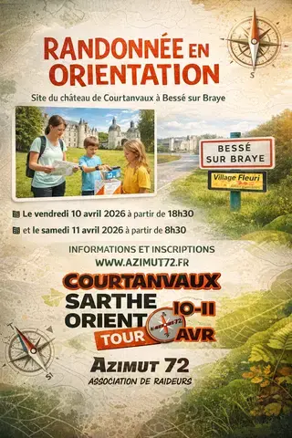 Randonnée en orientation au Château de Courtanvaux