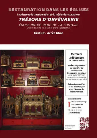 Accès chantier : restauration d'orfèvrerie